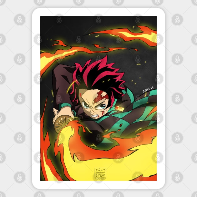 Demon Slayer Tanjiro Sticker by Rjay21